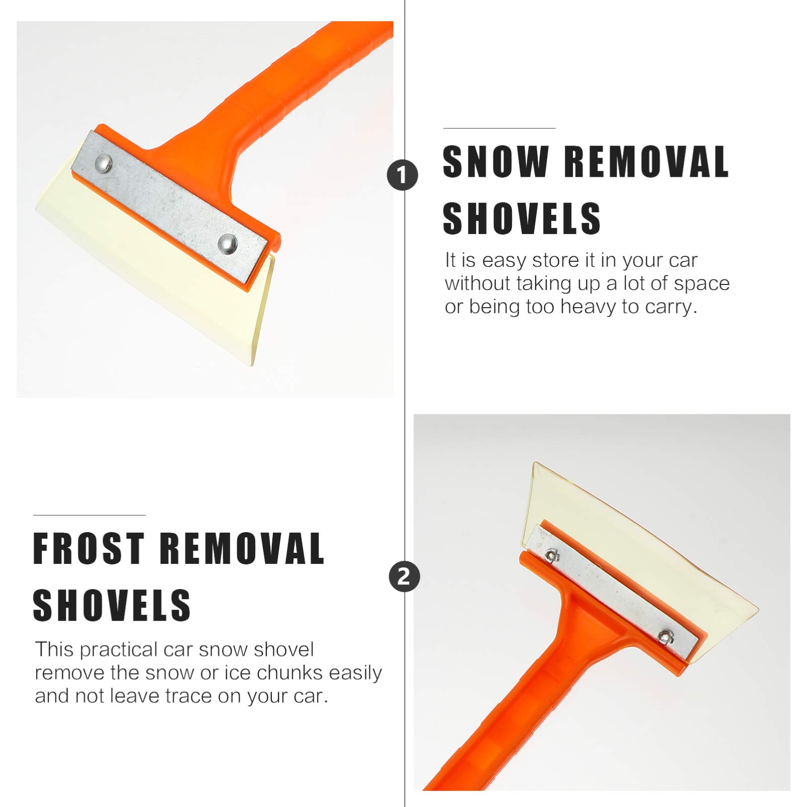 VICASKY 5pcs Car Snow Shovel & Ice Scraper - Winter Car Cleaning Tool for Frost Removal