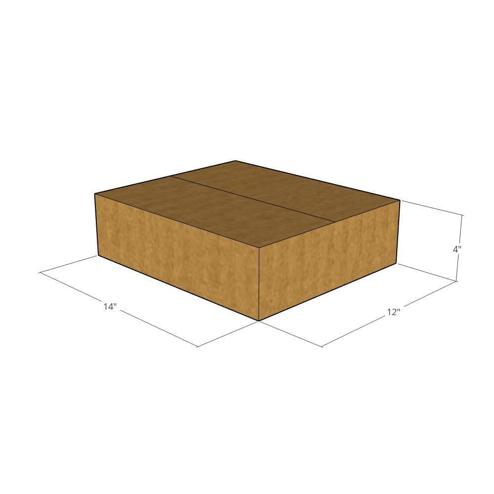 14x12x4 Inches 32 ECT Corrugated Moving Boxes - Pack of 50 | Heavy Duty Shipping Boxes for Business, Office & Home Use | Perfect for Packing, Storage & Moving Supplies
