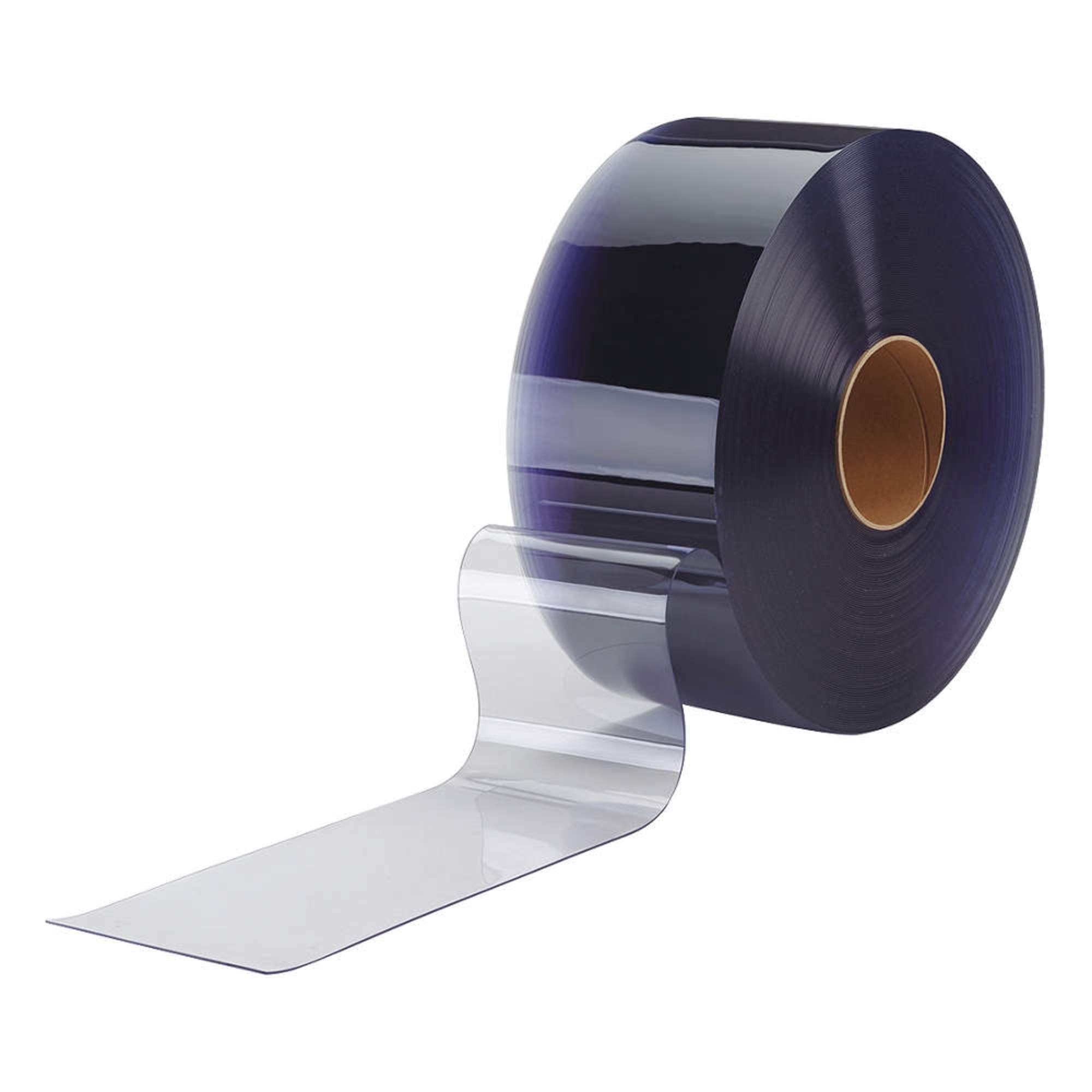 6 Inch Clear PVC Flexible Bulk Rolls - Smooth Plastic Sheeting for DIY Projects, Table Covers, and Protective Barriers