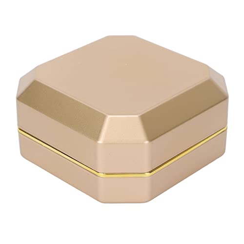 Elegant LED Bracelet Storage Box - Portable Jewelry Gift Box & Organizer for Engagement, Wedding, Proposal - Gold Trinket Display Case | Perfect for Jewelry Display, Gift Giving & Home Decor