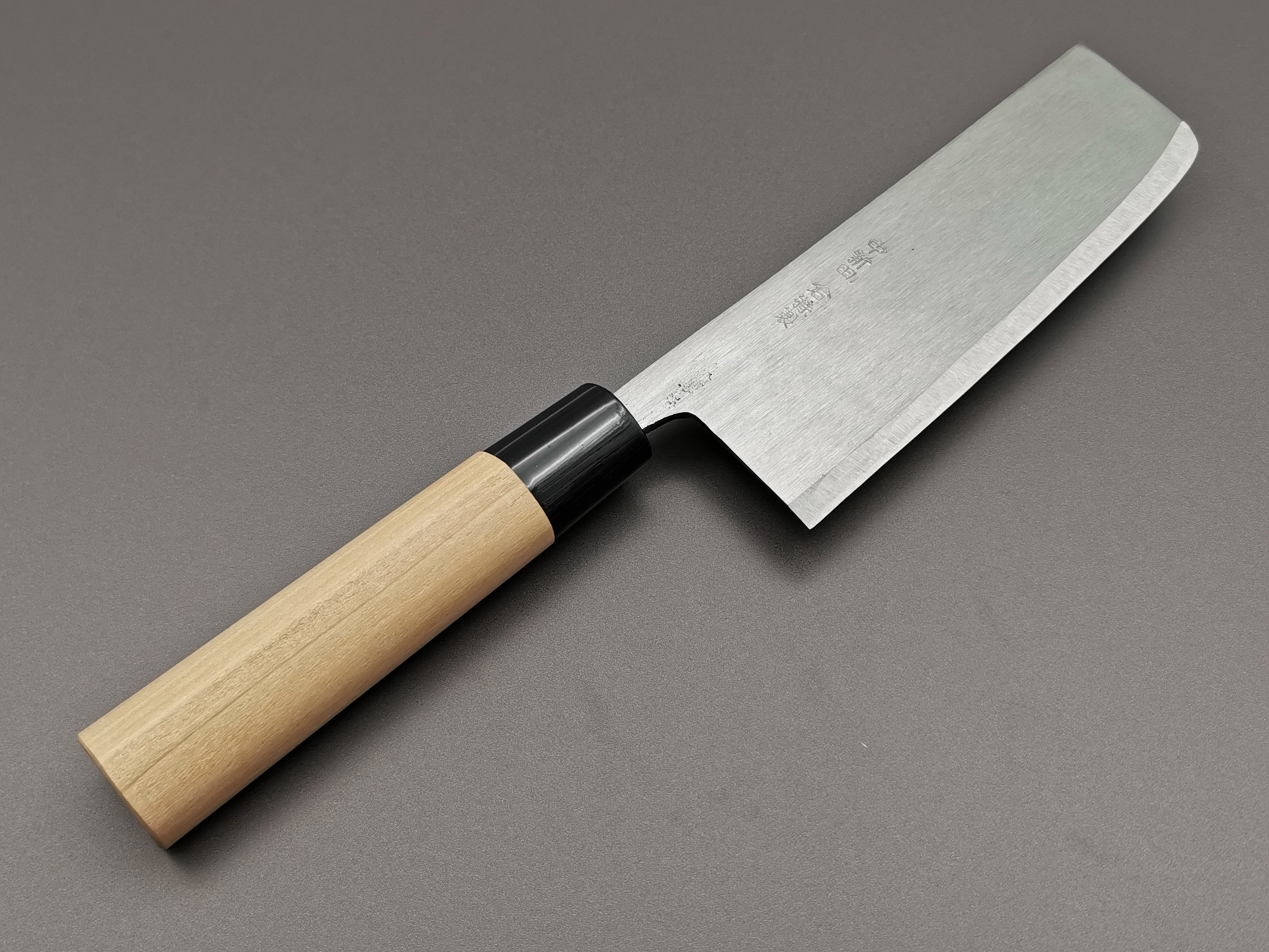 Premium Japanese Nakiri Knife - Michio Ishikawa White #2 Steel Single Bevel Vegetable Cleaver - Perfect for Sushi Chefs & Home Cooking Enthusiasts