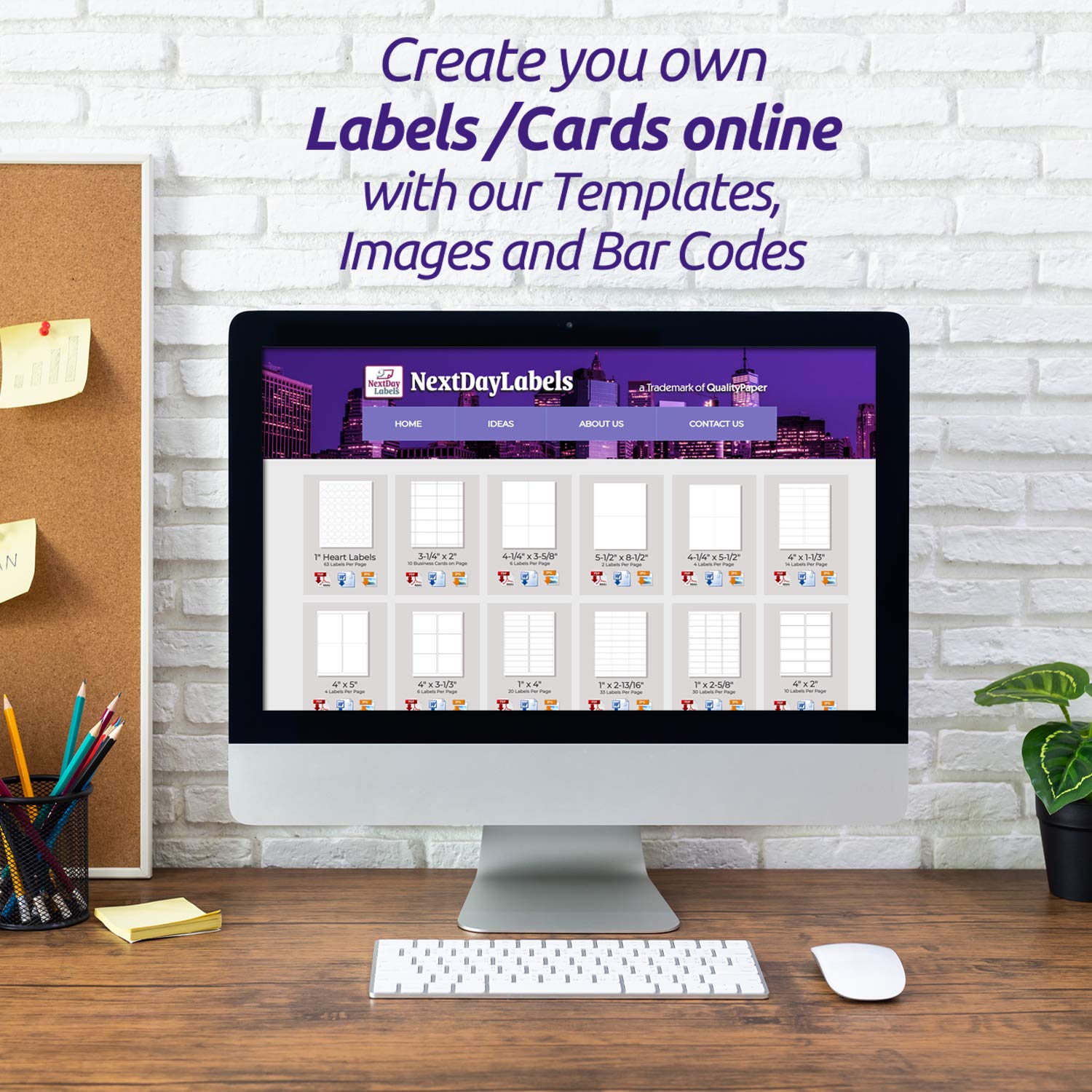 NextDayLabels – 4” x 2” White Rectangular Sticker Labels for Laser/Inkjet Printers - 1000 Adhesive Shipping Labels (100 Sheets, 10 Per Sheet) - Perfect for Return Address, Packaging & Mailing