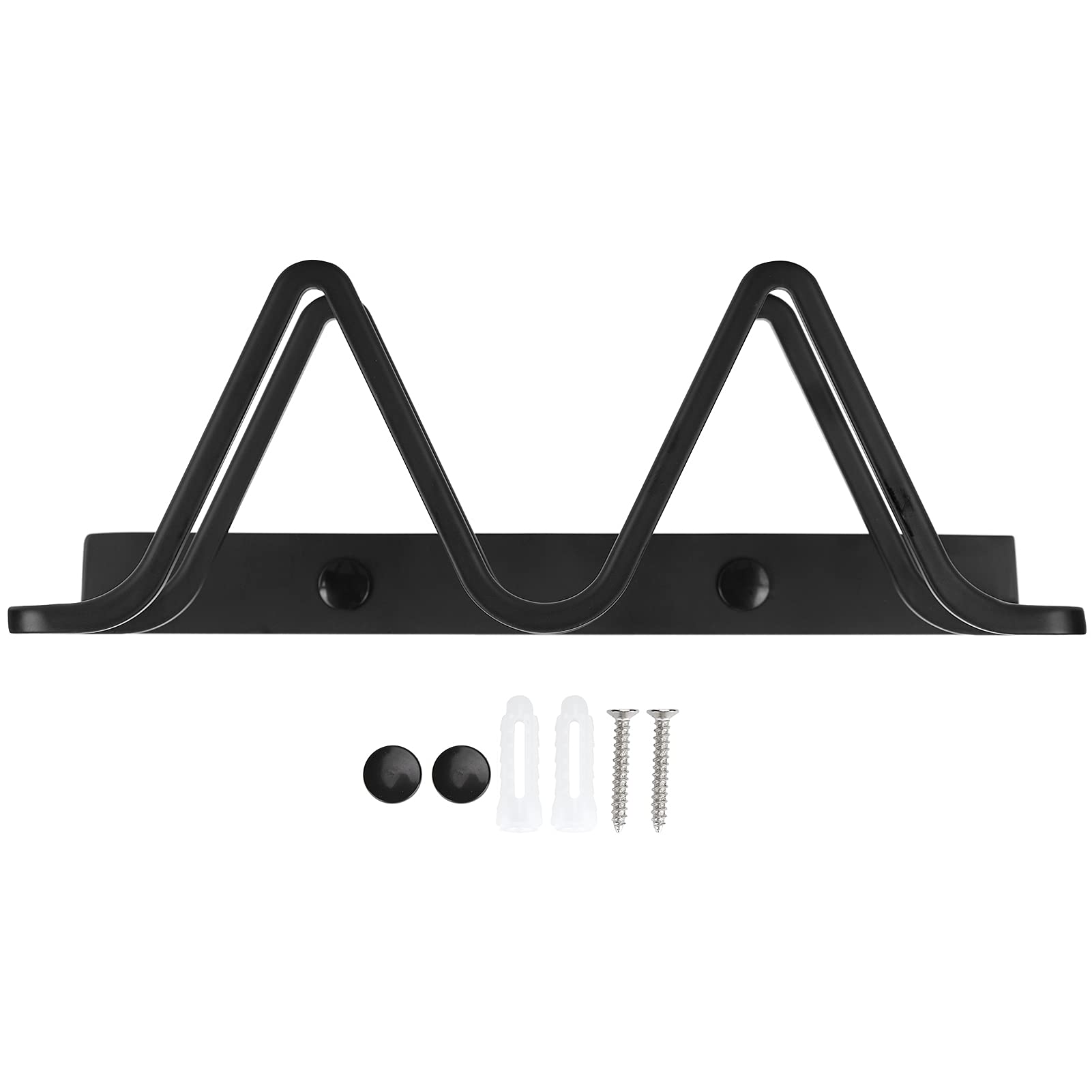 Black Aluminum Pot Lid Rack & Cutting Board Organizer - Rustproof Kitchen Storage for Lids, Pans & Boards - Perfect for Small Spaces & Cluttered Countertops