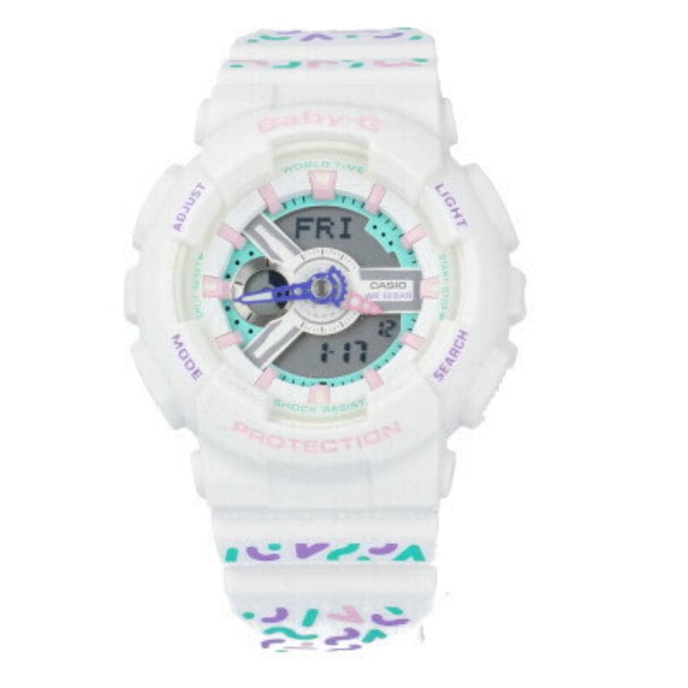 CASIO BABY-G BA-110TH-7ADR Women's Digital Sport Watch - Waterproof, Shock Resistant, Stylish Design for Active Women - Perfect for Running, Swimming & Outdoor Adventures