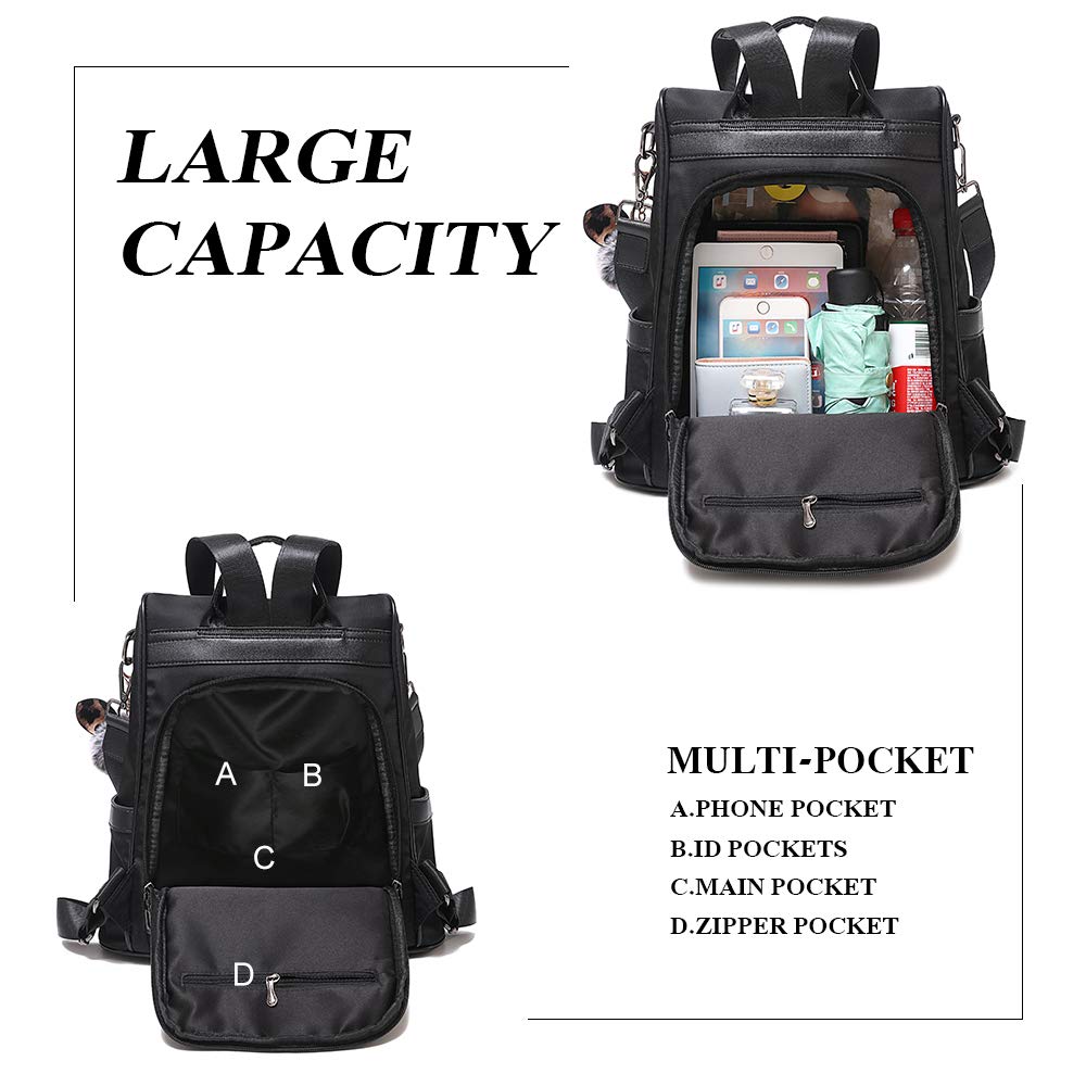 Anti-Theft Women's Backpack Purse - Lightweight Shoulder Bag Satchel Handbag for Travel, Work, School & Shopping | Durable & Stylish Everyday Use