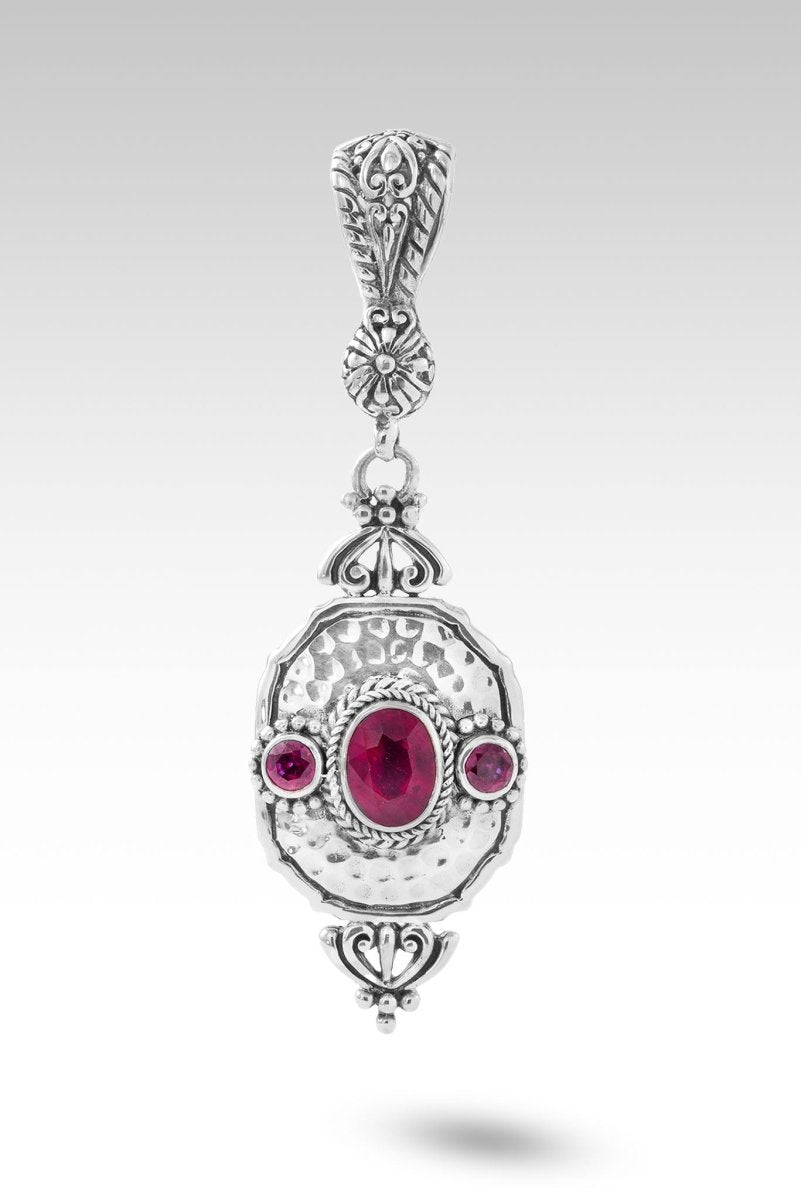 Choose Peace Pendant™ - Genuine Mozambique Red Ruby Necklace for Women | Spiritual Jewelry, Gift for Her, Meditation & Healing Crystal