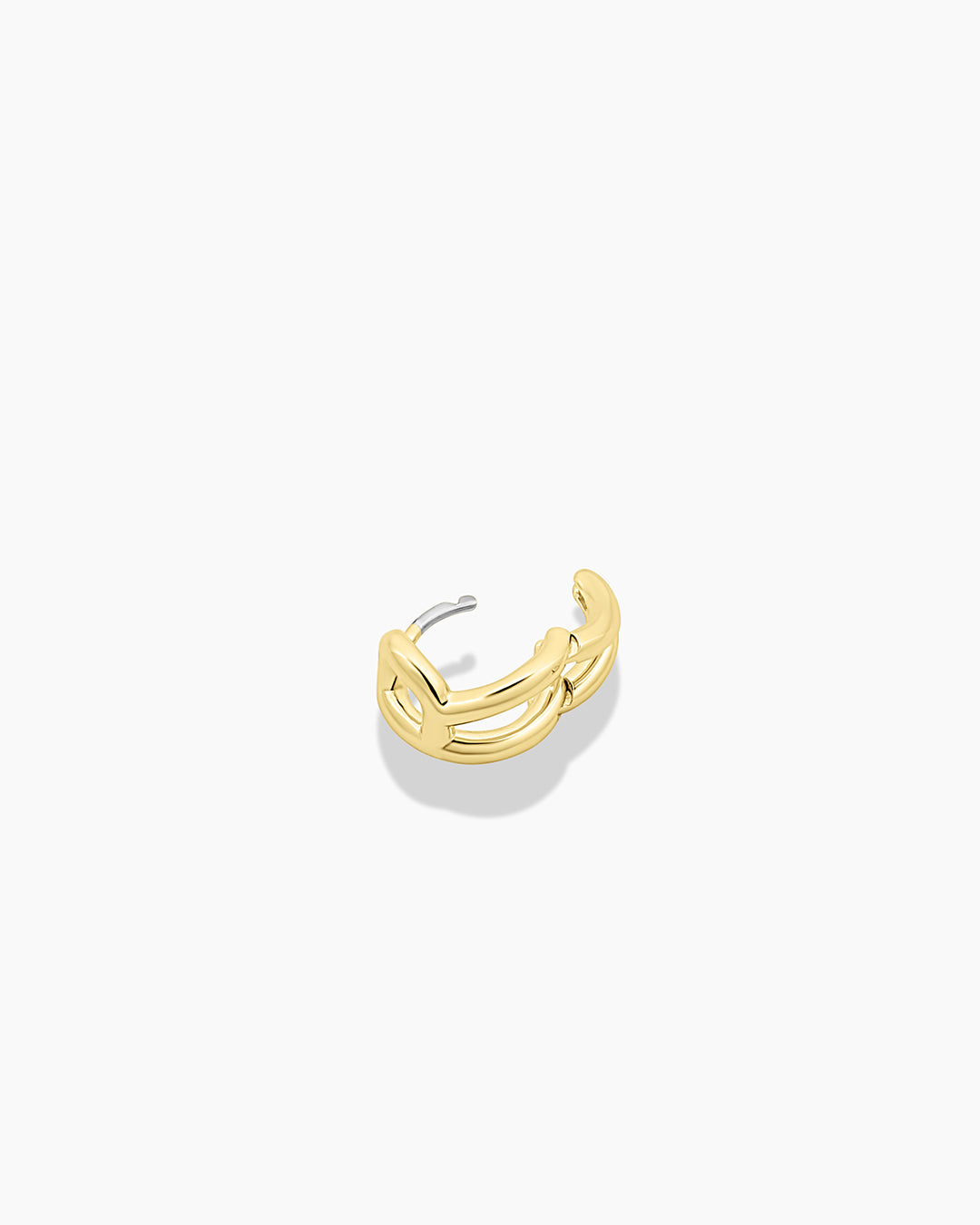 Alphabet Single Huggie Earrings - Minimalist Gold Plated Initial Letter Studs for Women - Perfect for Everyday Wear, Gifts & Special Occasions
