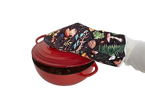 AAZEEM Heat Resistant Oven Mitts & Pot Holders Set - Non-Slip Silicone Cooking Gloves for Baking, Grilling, Roasting (3-Piece, Black) - Perfect for Kitchen, BBQ & Outdoor Cooking