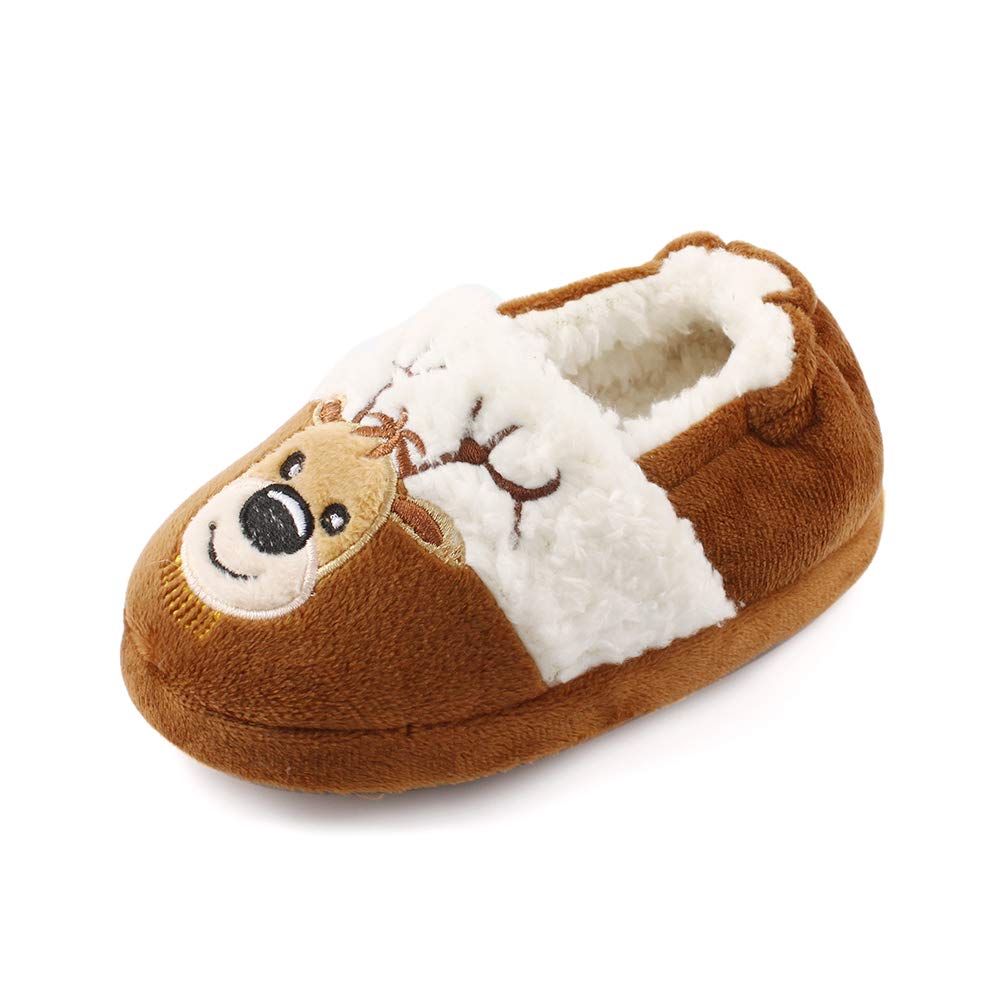 Cartoon Animal Slippers for Toddler Girls - Warm Winter Plush House Shoes for Little Kids - Perfect for Indoor Playtime & Cozy Home Comfort