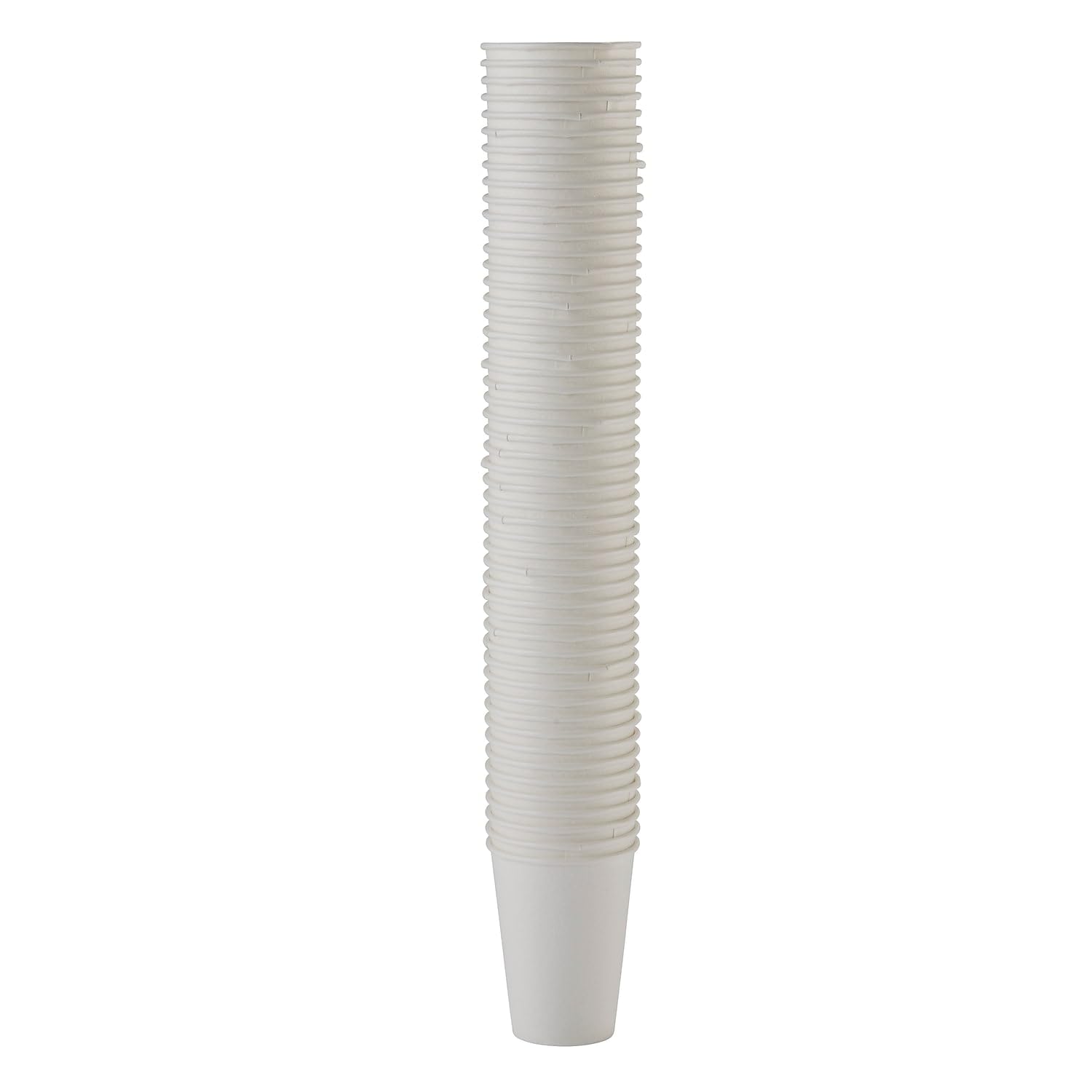 GP PRO Dixie PerfecTouch 12 oz White Disposable Paper Coffee Cups - 1000 Count (50 Cups/Pack, 20 Packs/Case) - Ideal for Offices, Cafes, Catering & Home Use