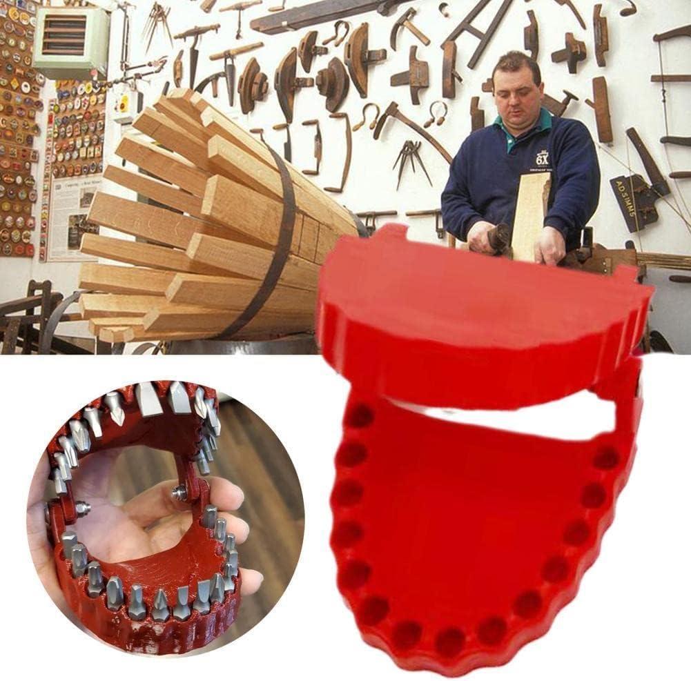 Funny Denture Drill Bit Holder - Teeth Model Design Screwdriver with 6.35mm (1/4 Inch) Hex Adapter - 28 Inch Power Tool Accessory for DIY Projects & Dental Office Humor