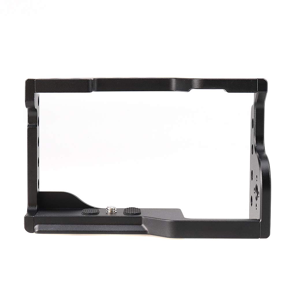Aluminum Alloy DSLR Camera Cage Stabilizer with Cold Shoe & Top Handle Grip - Compatible with Sony A6600, A6400 | Perfect for Vlogging, Film Making & Professional Photography