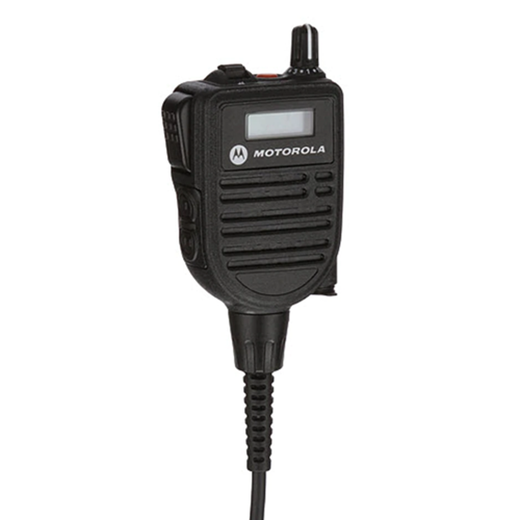Motorola HMN4104B Two-Way Radio Remote Speaker Mic - Hands-Free Communication for Walkie Talkies - Ideal for Construction, Security & Outdoor Adventures