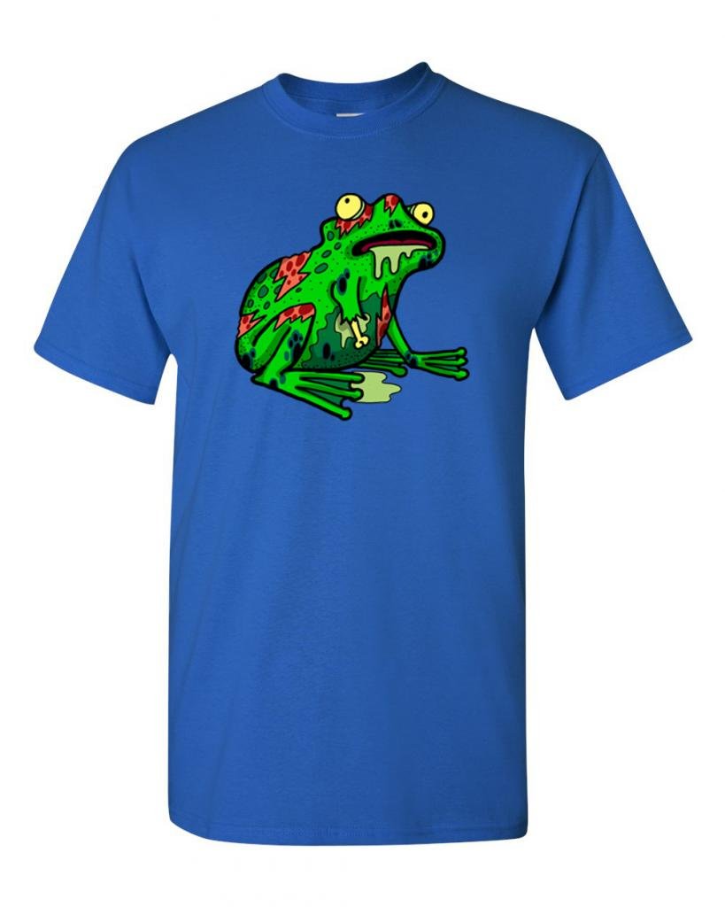 Zombie Frog Undead Animals Graphic T-Shirt for Men & Women | Cool Horror & Halloween Apparel for Parties & Cosplay