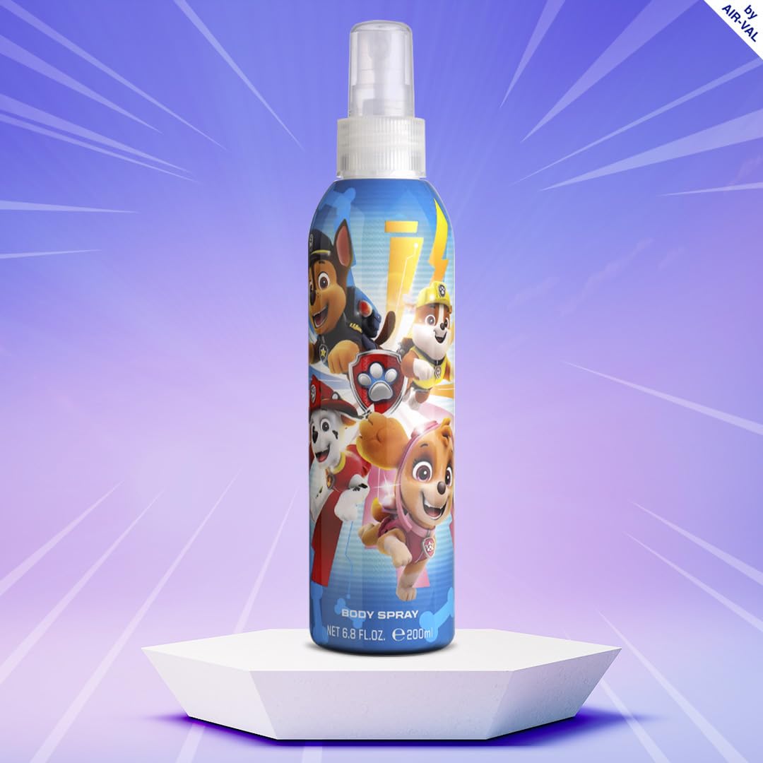 PAW PATROL Kids Body Spray for Boys & Girls - 200ml (6.7 oz) | Light & Fresh Scent | Perfect for School, Playtime & Daily Use
