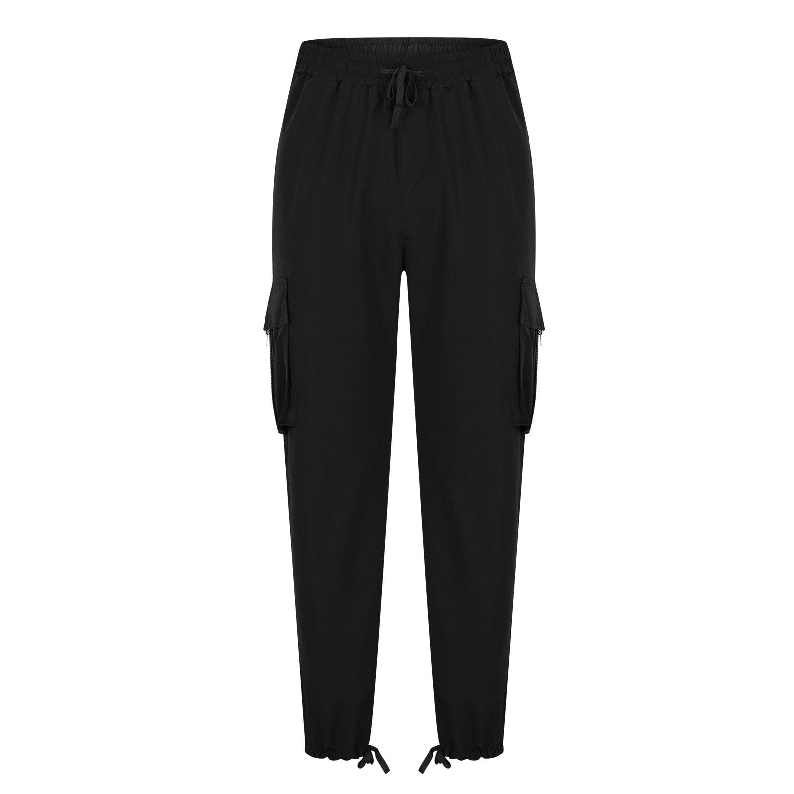 Men's Cargo Jogger Pants - Big & Tall Athletic Sweatpants with Pockets | Cotton Loose Fit Straight Leg Casual Pants for Workout, Hiking & Everyday Wear