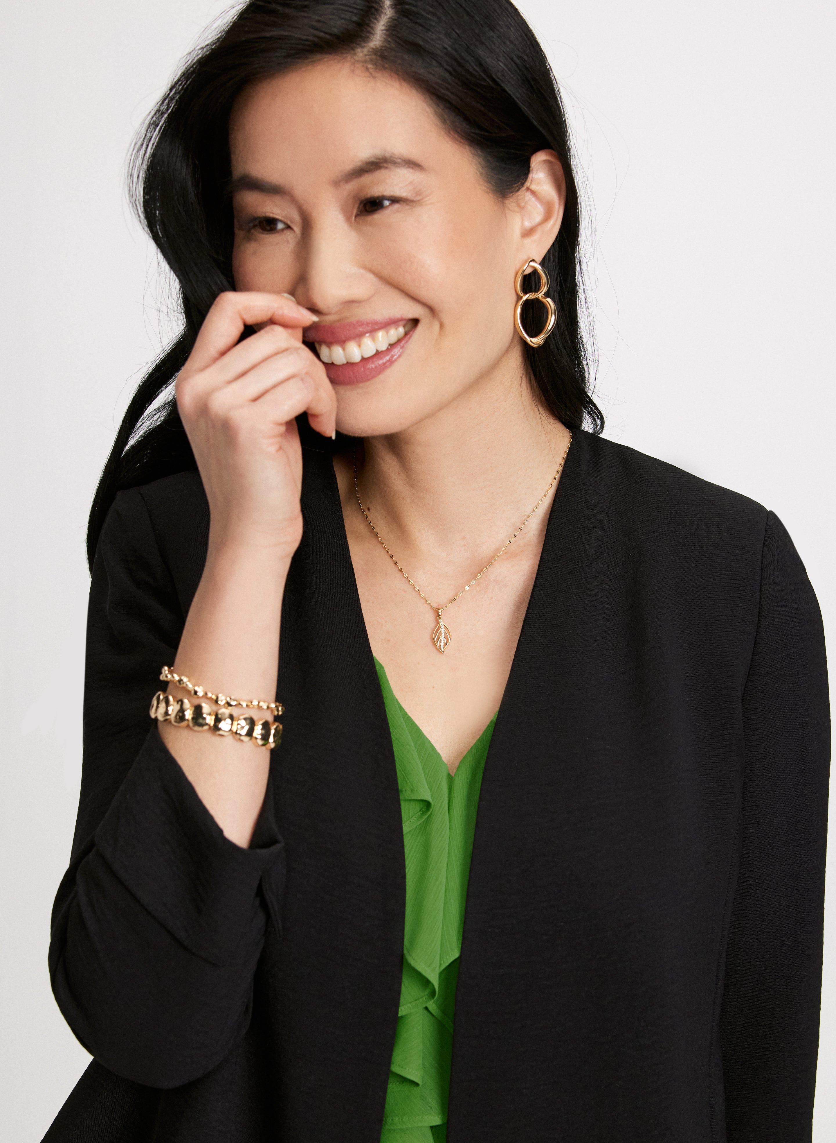 Cropped Open Front Jacket for Women - Lightweight Fashion Outerwear for Spring & Fall - Perfect for Casual Outings, Layering & Street Style