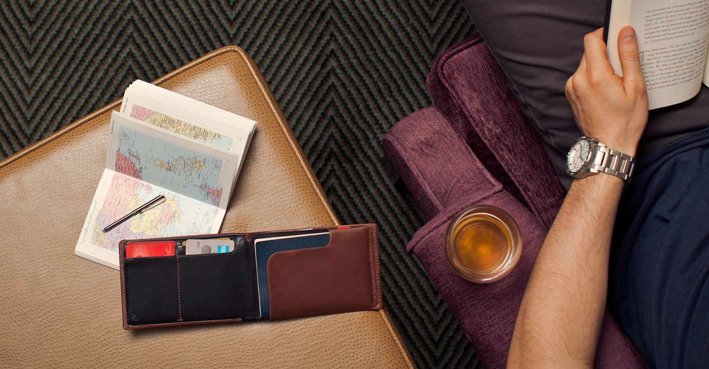Bellroy Premium Leather Travel Wallet - RFID Blocking Passport Holder & Organizer for Men & Women | Perfect for Airports, Business Trips & International Travel