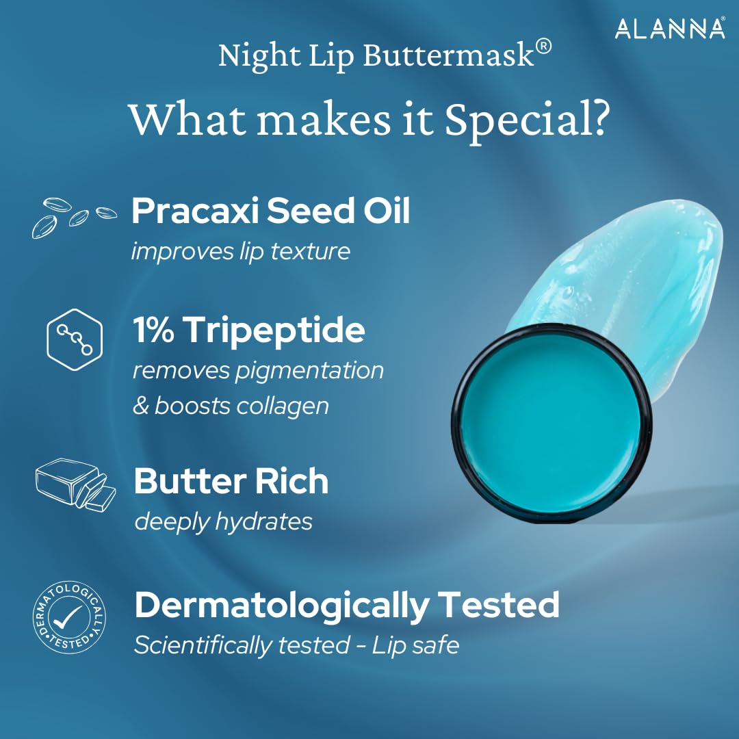 ALANNA® Clean & Treat Lip Care Kit for Women - Dark Lip Treatment, Exfoliating Scrub & Hydrating Balm (30ml + 1N + 15g) | Perfect for Daily Lip Care Routine & Night Treatment