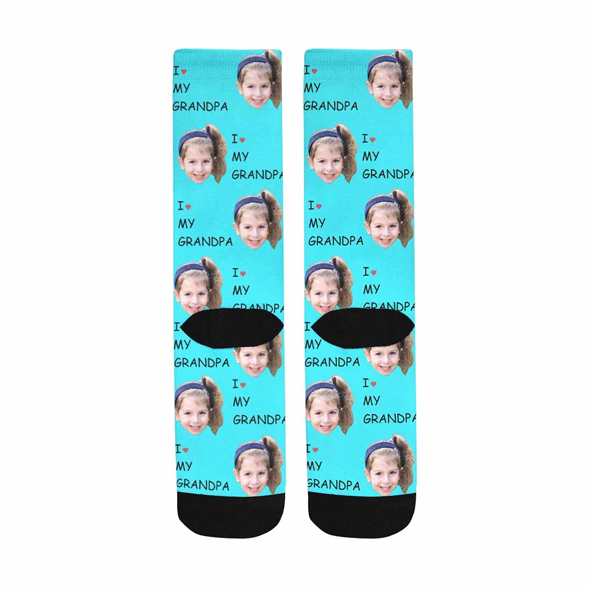 Custom Photo Socks - Personalized Heart Design with Your Picture | Unisex Gift for Couples, Anniversaries & Special Occasions | Unique Customized Socks for Valentine's Day, Birthday Presents