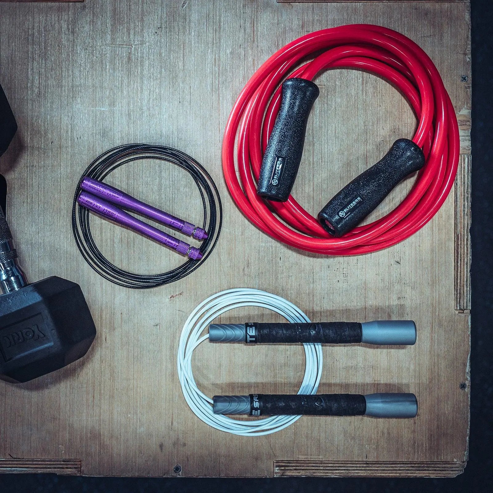 Premium WOD Training Jump Rope Bundle - Adjustable Speed Rope for CrossFit, HIIT & Cardio Workouts - Ideal for Home Gym, Outdoor Fitness & Competition Training