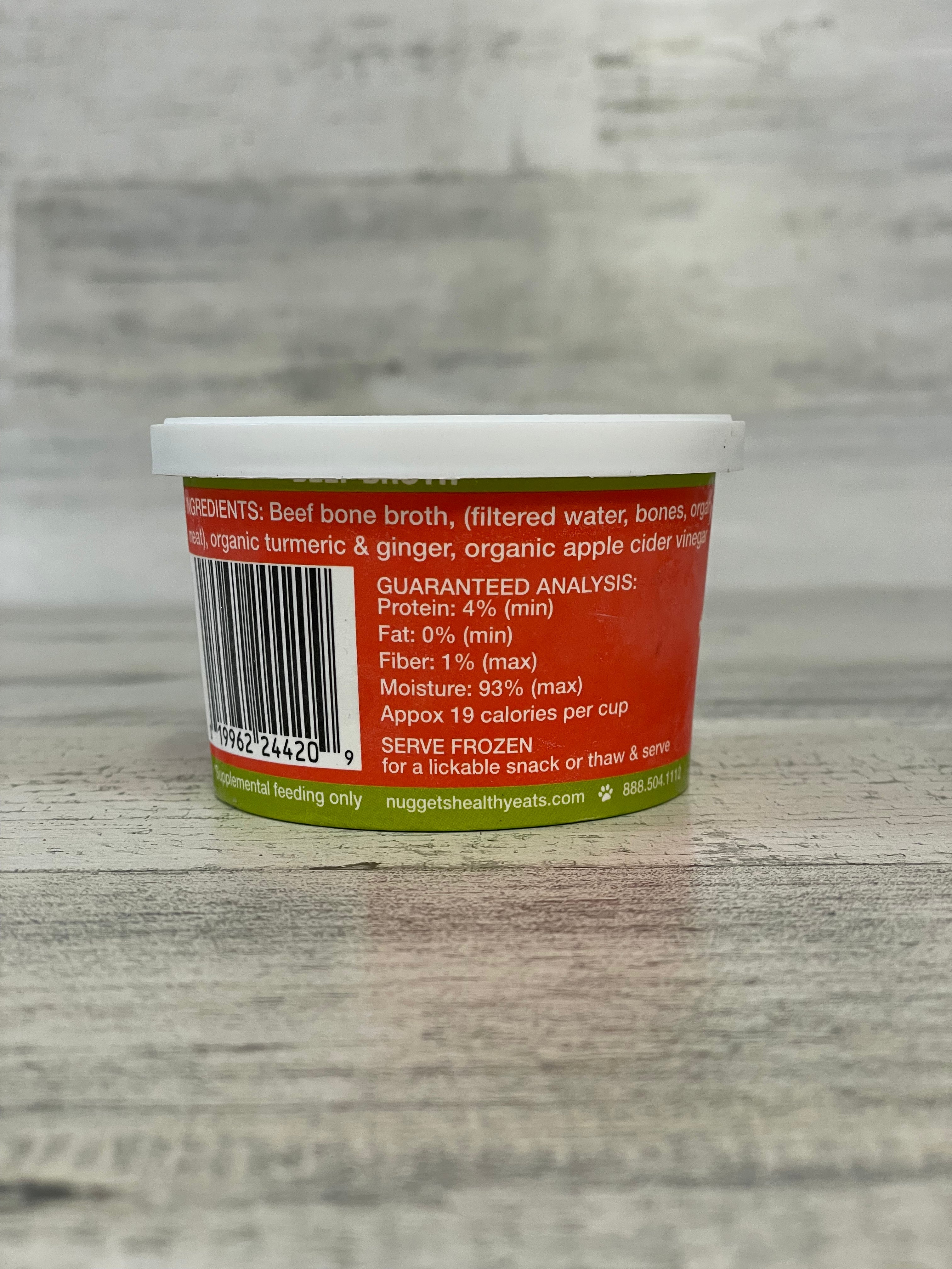 Nugget's Healthy Eats Bone Brothsicles 4oz - Nutrient-Rich Frozen Bone Broth Treats for Dogs | Perfect for Hot Weather & Post-Workout Recovery