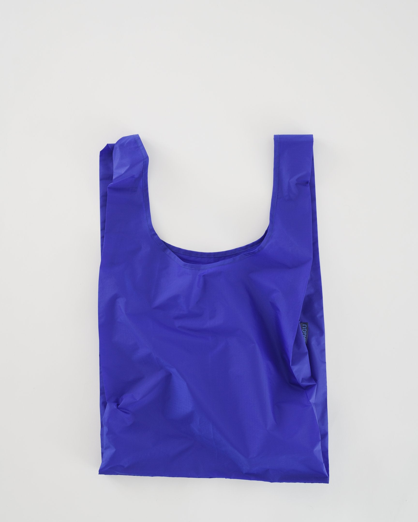 Baggu Standard Reusable Shopping Bag - Eco-Friendly Foldable Grocery Tote in Cobalt Blue | Perfect for Groceries, Beach Trips & Daily Errands