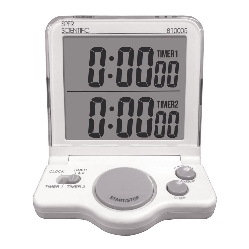 Large Digital Timer with Big LCD Screen - Countdown & Stopwatch for Kitchen, Gym, Classroom, and Office Use