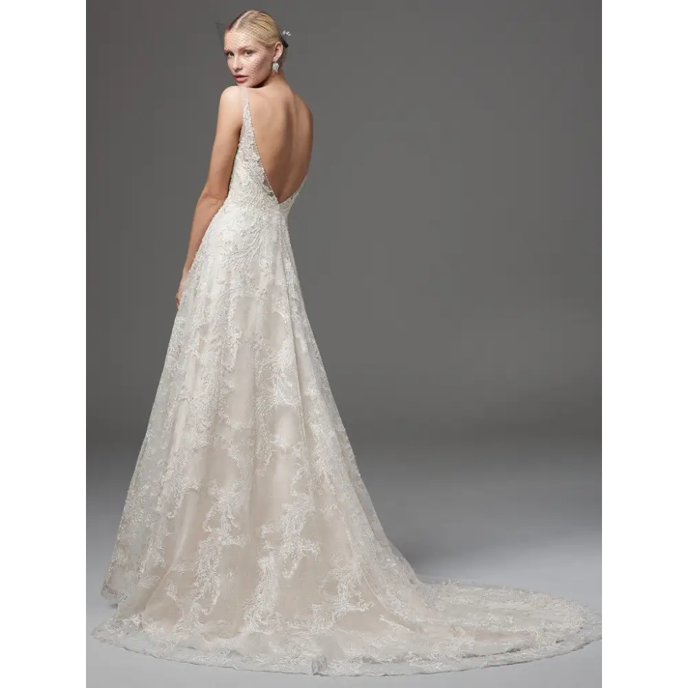 Sottero & Midgley Cecilia Wedding Dress Sample Sale - Designer Bridal Gown for Discounted Price | Perfect for Brides, Bridal Shows, and Wedding Dress Shopping