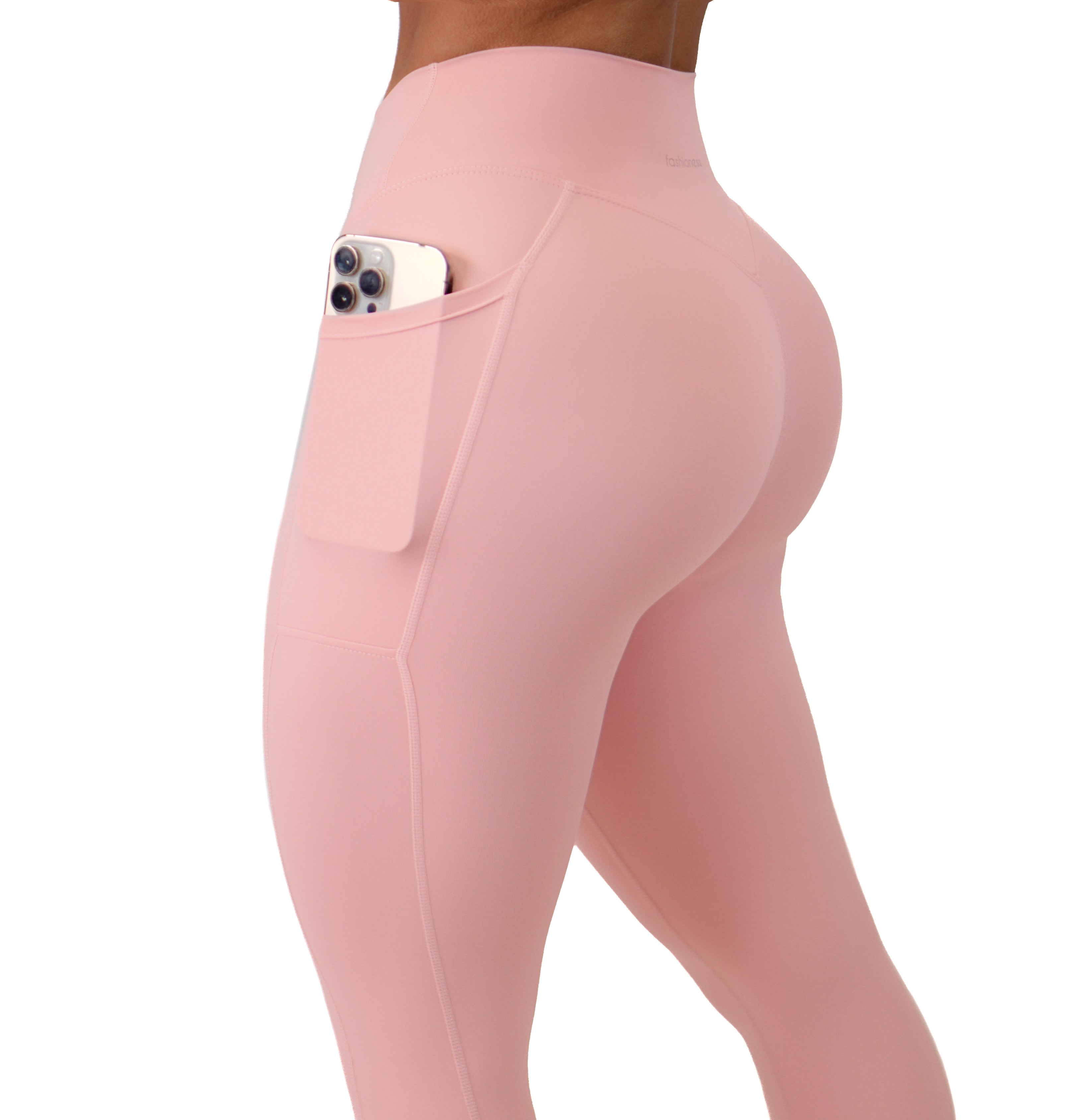 Premier Buttersoft Pocket Leggings for Women - High Waisted Yoga Pants with Side Pockets - Soft Stretchy Workout Leggings (Blush Pink) - Perfect for Yoga, Gym, Running & Everyday Wear