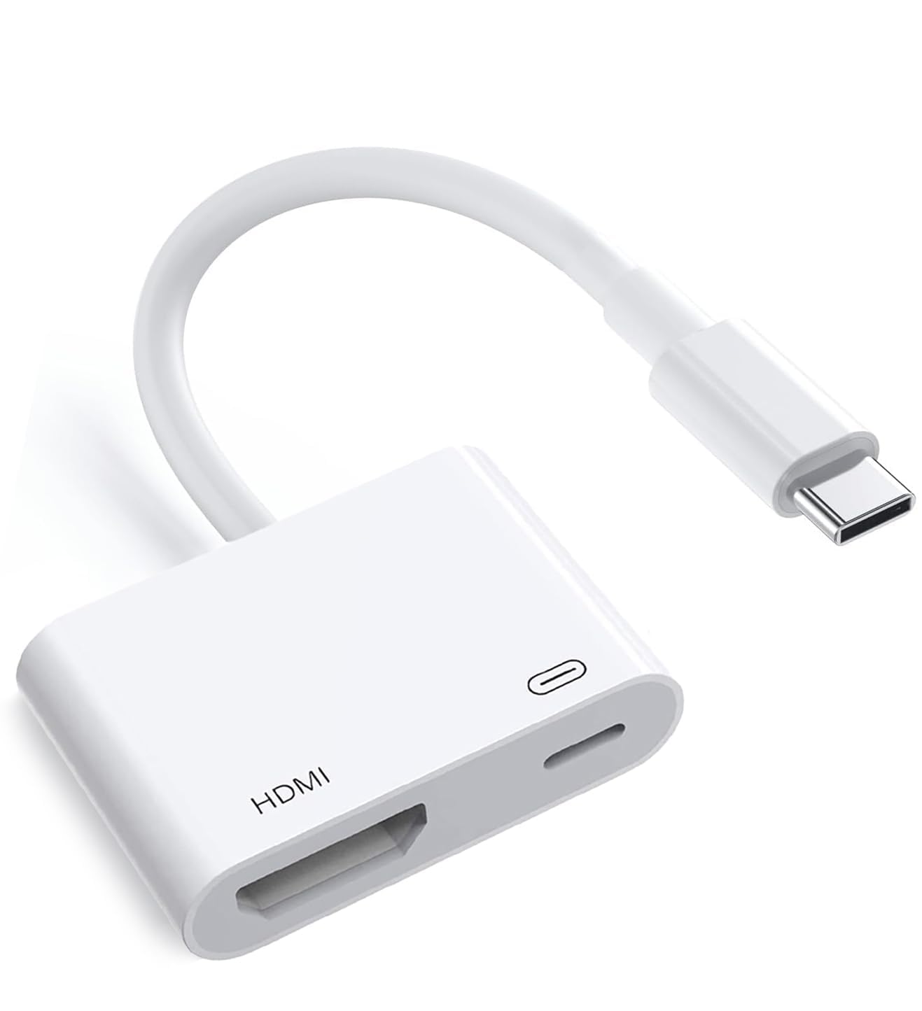 MFi Certified USB C to HDMI Adapter 4K@60Hz with 100W Fast Charging - Compatible with iPhone 16/15 Series, MacBook, iPad - Connect to TV, Projector, Monitor for Home Theater, Office Presentations & Gaming