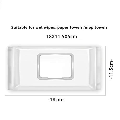 **Wet Wipes Dispenser with Lid - Dustproof Tissue Storage Box for Home & Office Desk - Dark White Gray - Perfect for Bathroom, Kitchen, Nursery & Travel**