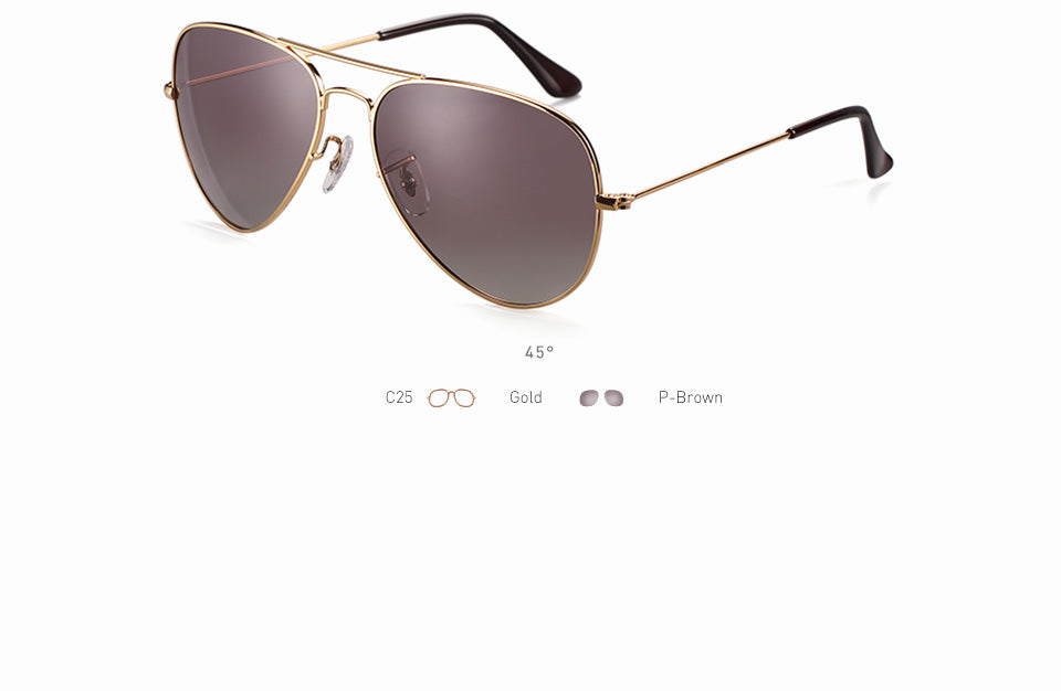20/20 Unisex Full Rim Square Alloy Polarized Sunglasses 17019 - UV Protection for Driving, Outdoor Sports & Fashion Accessories