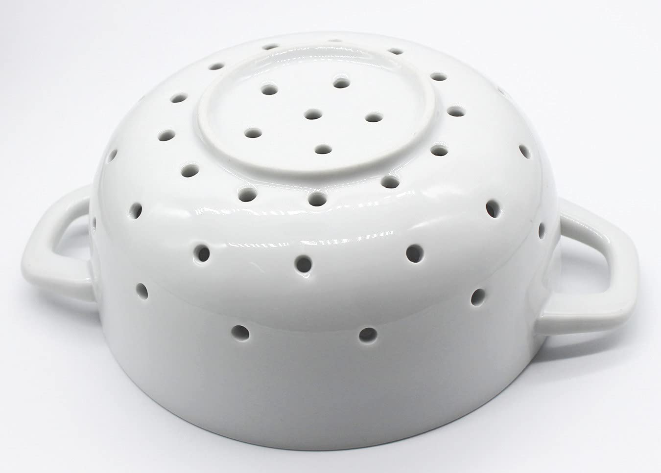 White Ceramic Colander 6