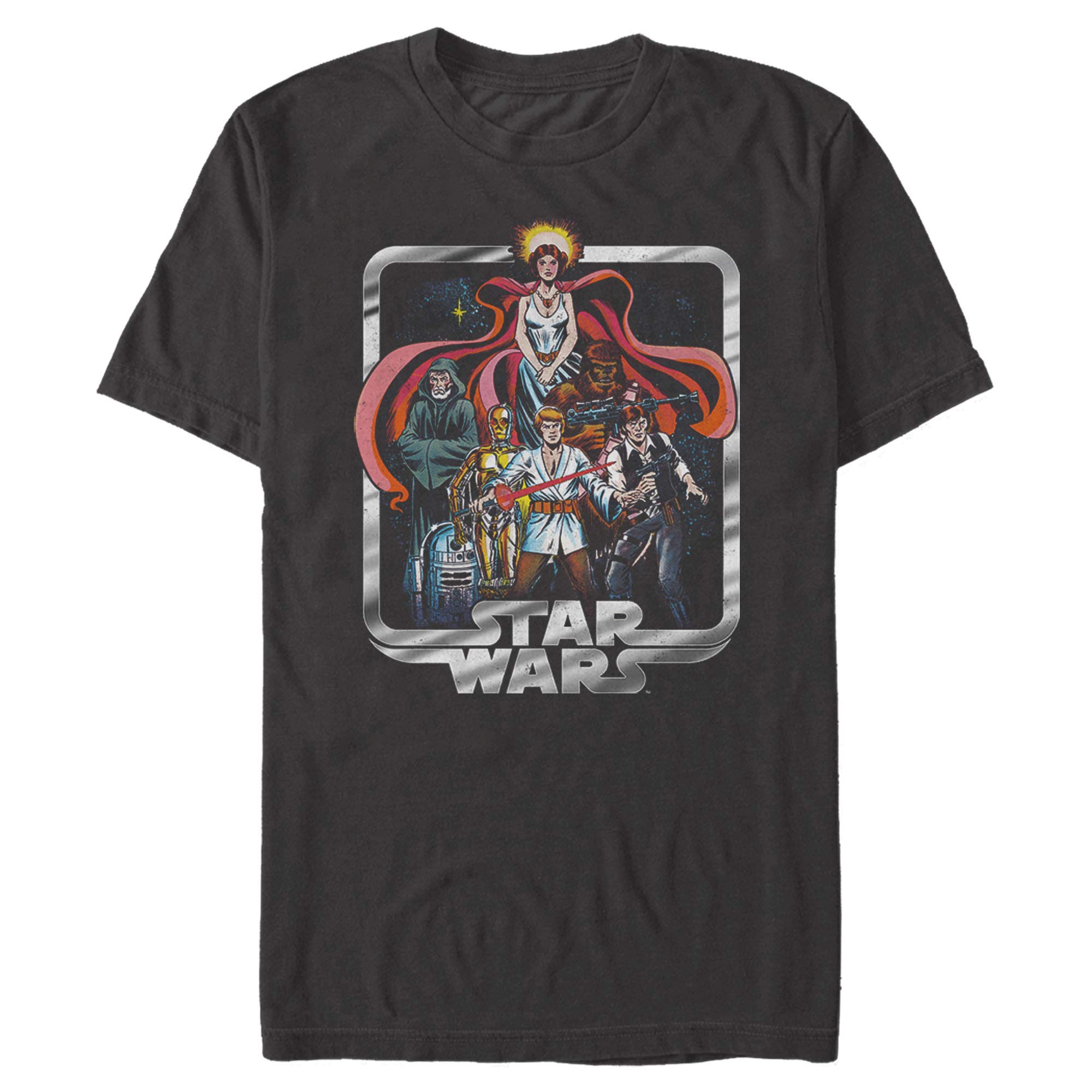 Star Wars Leia Luke and Friends Men's Graphic T-Shirt - Cool & Comfortable for Casual Wear, Cosplay & Fan Events