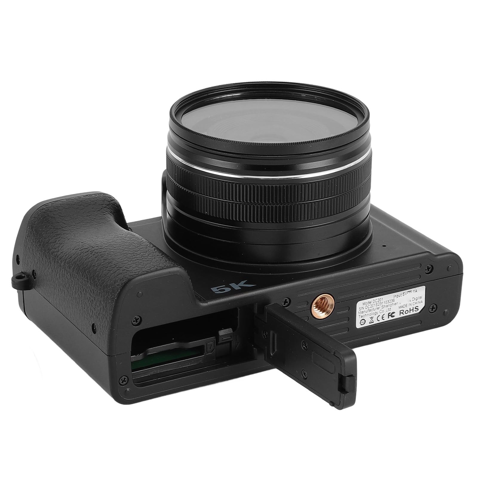 5K Digital Camera for Photography & Vlogging - 48MP Autofocus Camera with 58mm UV Lens, 16X Zoom, 3.5