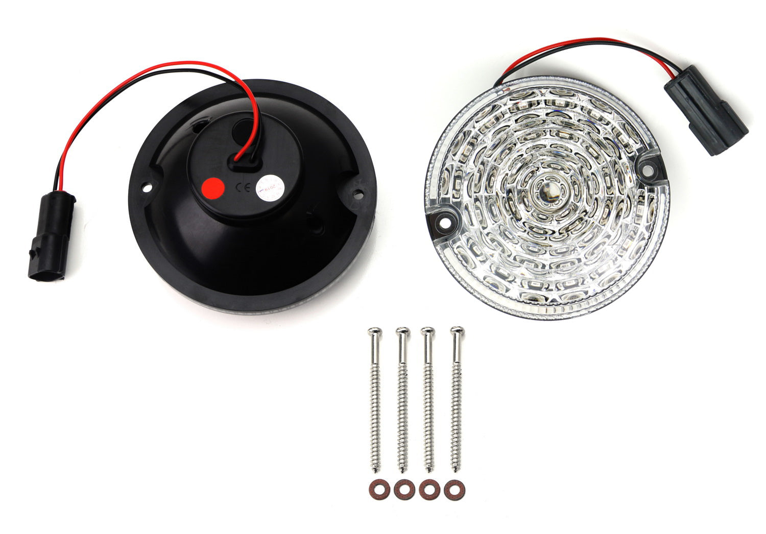 95mm NAS Style Clear Lens Full LED Headlight Upgrade Kit for Land Rover Defender LD - Off-Road & Night Driving Enhancement