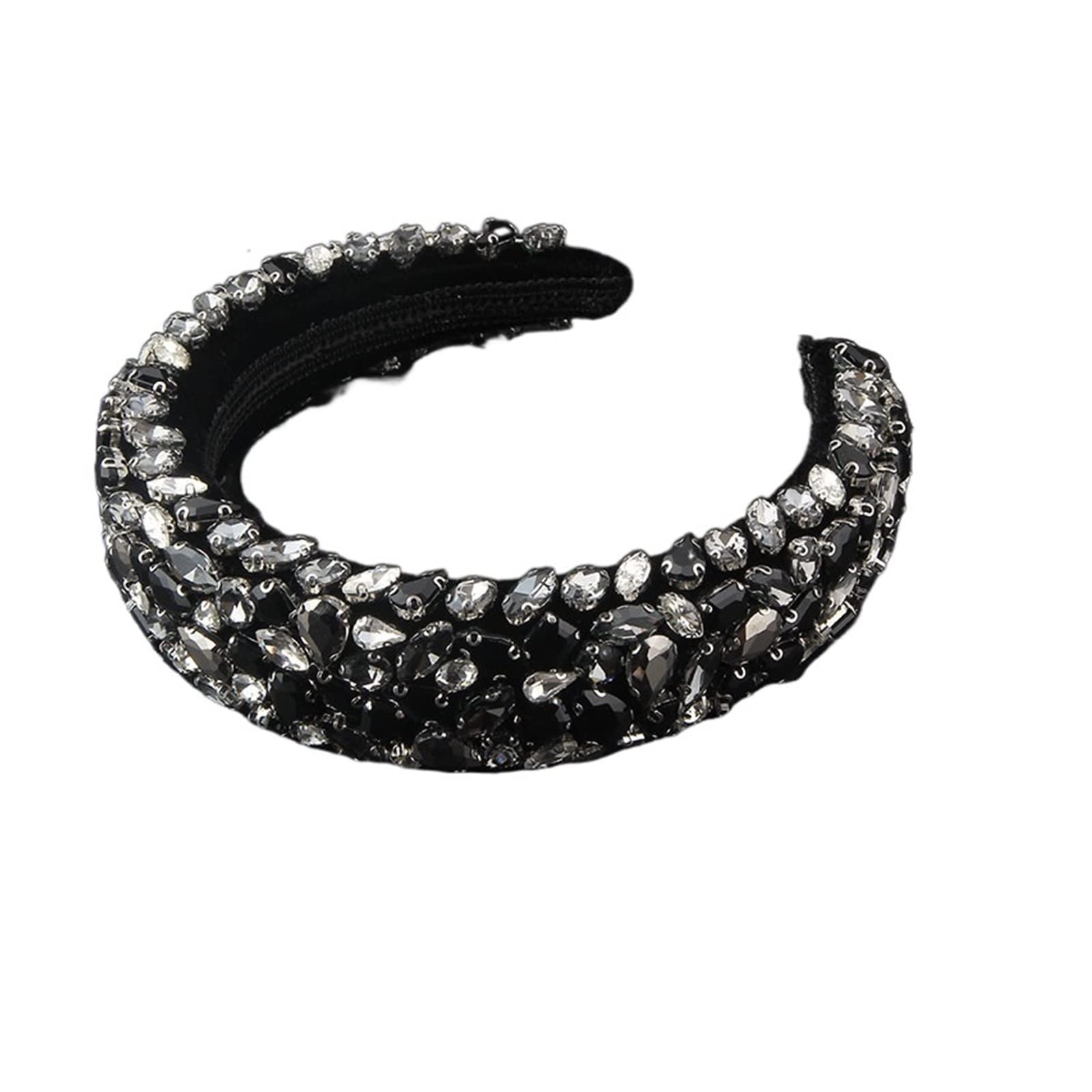 RHAIYAN Baroque Crystal Rhinestone Headband for Women & Girls - Trendy Sparkling Hair Accessory with Water Diamonds (Color 4) - Perfect for Weddings, Parties & Special Occasions