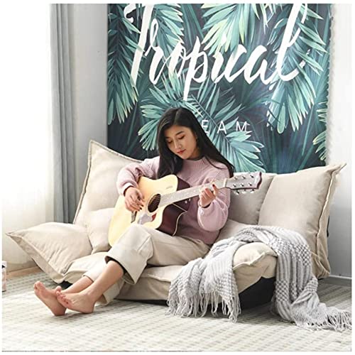 Adjustable Foldable Tatami Sofa Bed - 160x112cm Multifunctional Lazy Chair for Bedroom, Living Room & Office - Washable Gray Fabric (Perfect for Small Spaces, Guest Beds & Relaxation)