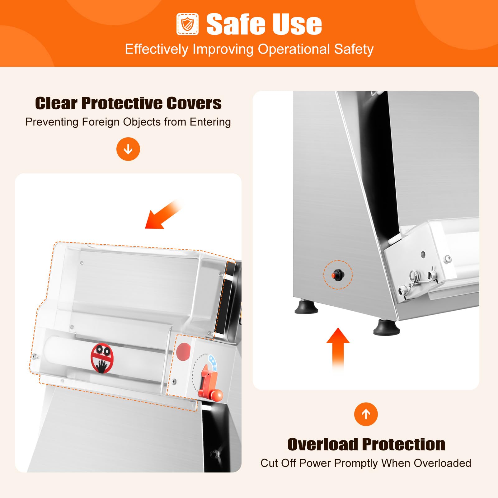 LYNICESHOP Electric Pizza Dough Roller Sheeter - 16