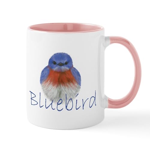 White/Pink Inside - Bluebird Design Mug