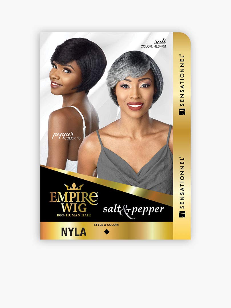 Sensationnel Empire Human Hair Wig Nyla - Natural Look & Comfort for Everyday Wear, Parties & Special Occasions