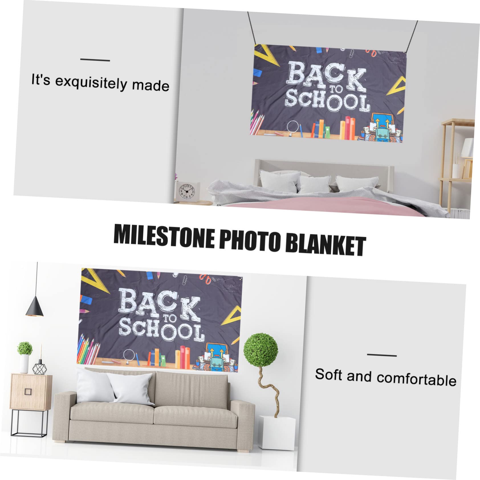 OSALADI 6-Piece School Season Banner Decor Set - Emblem Hangers for Classroom Backdrops, Bulletin Boards & School Spirit Displays - Perfect for School Events, PTA Meetings & Classroom Decorations