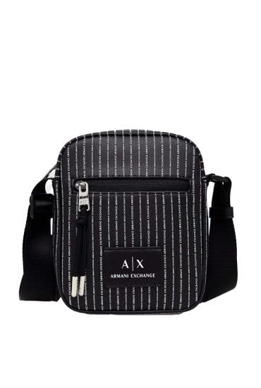 Armani Exchange Eco-Leather Crossbody Bag for Women - Stylish Vegan Leather Purse with Adjustable Strap, Perfect for Travel, Work & Everyday Use