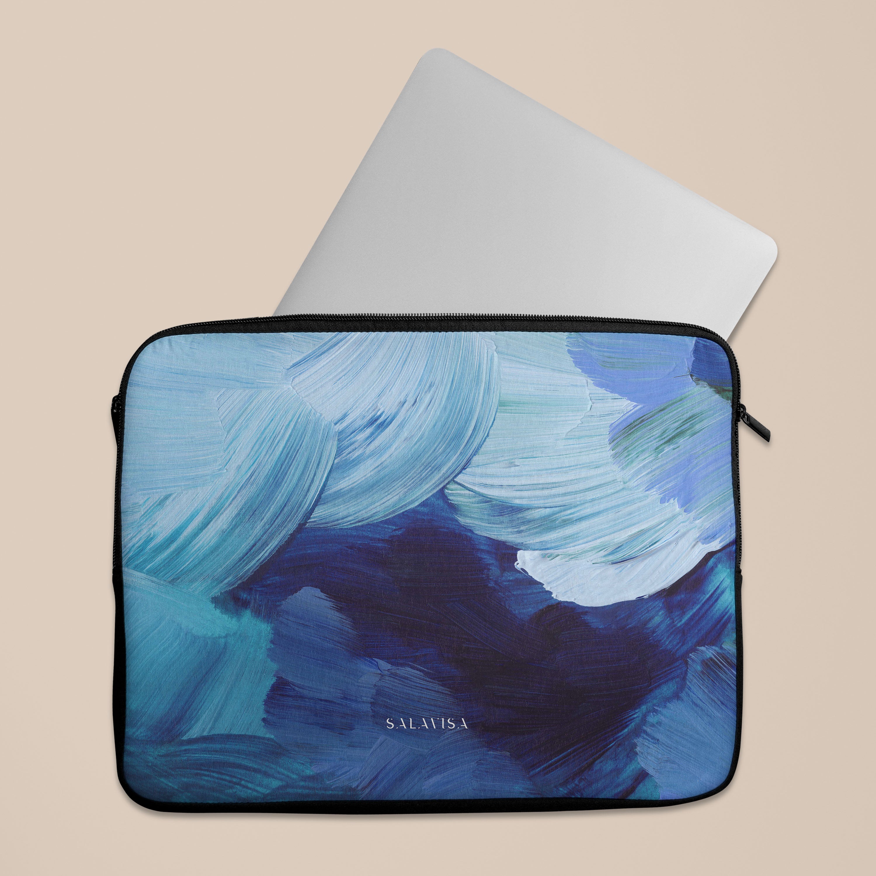 Premium Blue Laptop Sleeve - Protective 13-15 Inch Neoprene Case for MacBook Air/Pro, Dell, HP - Perfect for Work, School & Travel Accessories