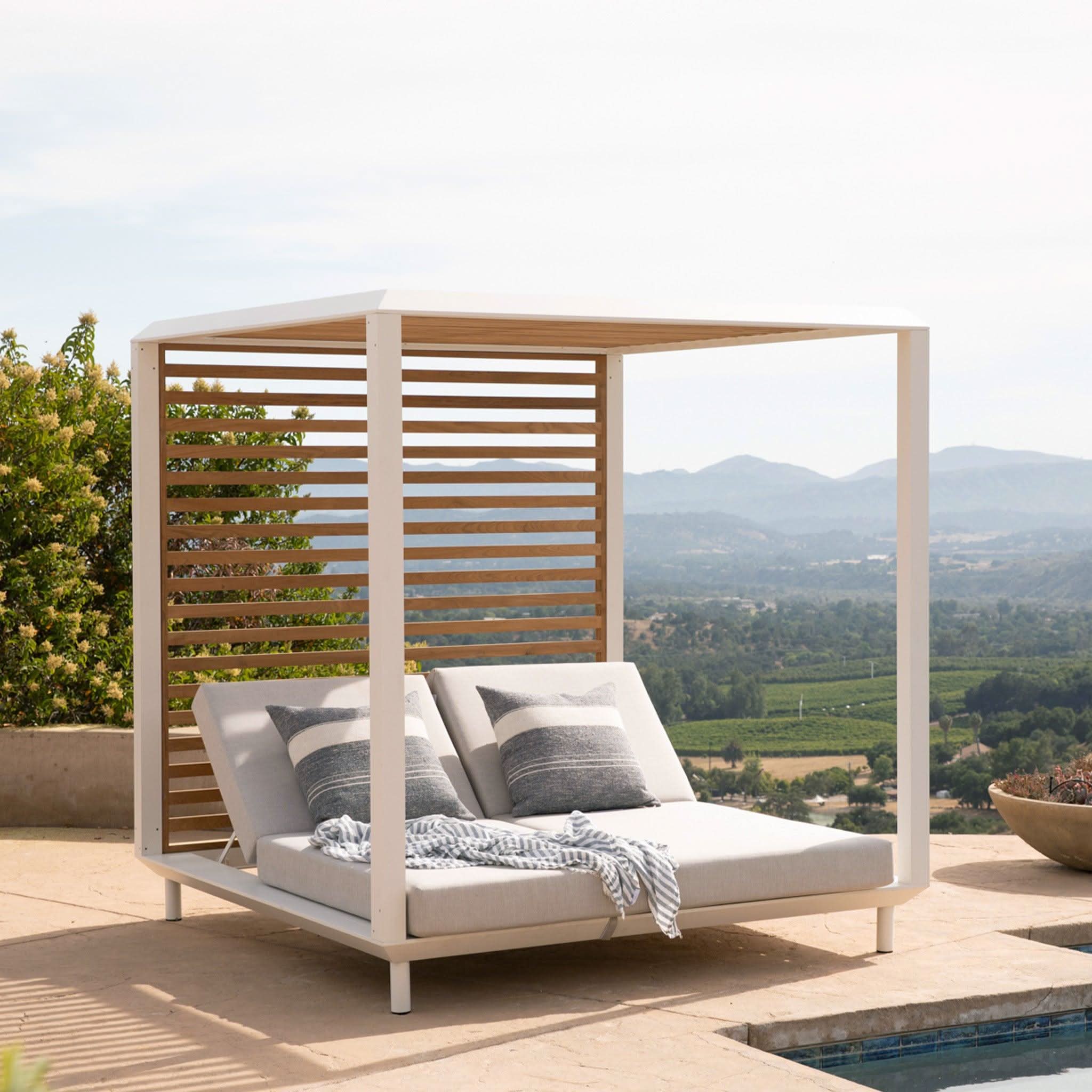 Breeze XL Aluminum Cabana - Lightweight & Durable Outdoor Patio Canopy for Beach, Poolside, and Backyard Relaxation