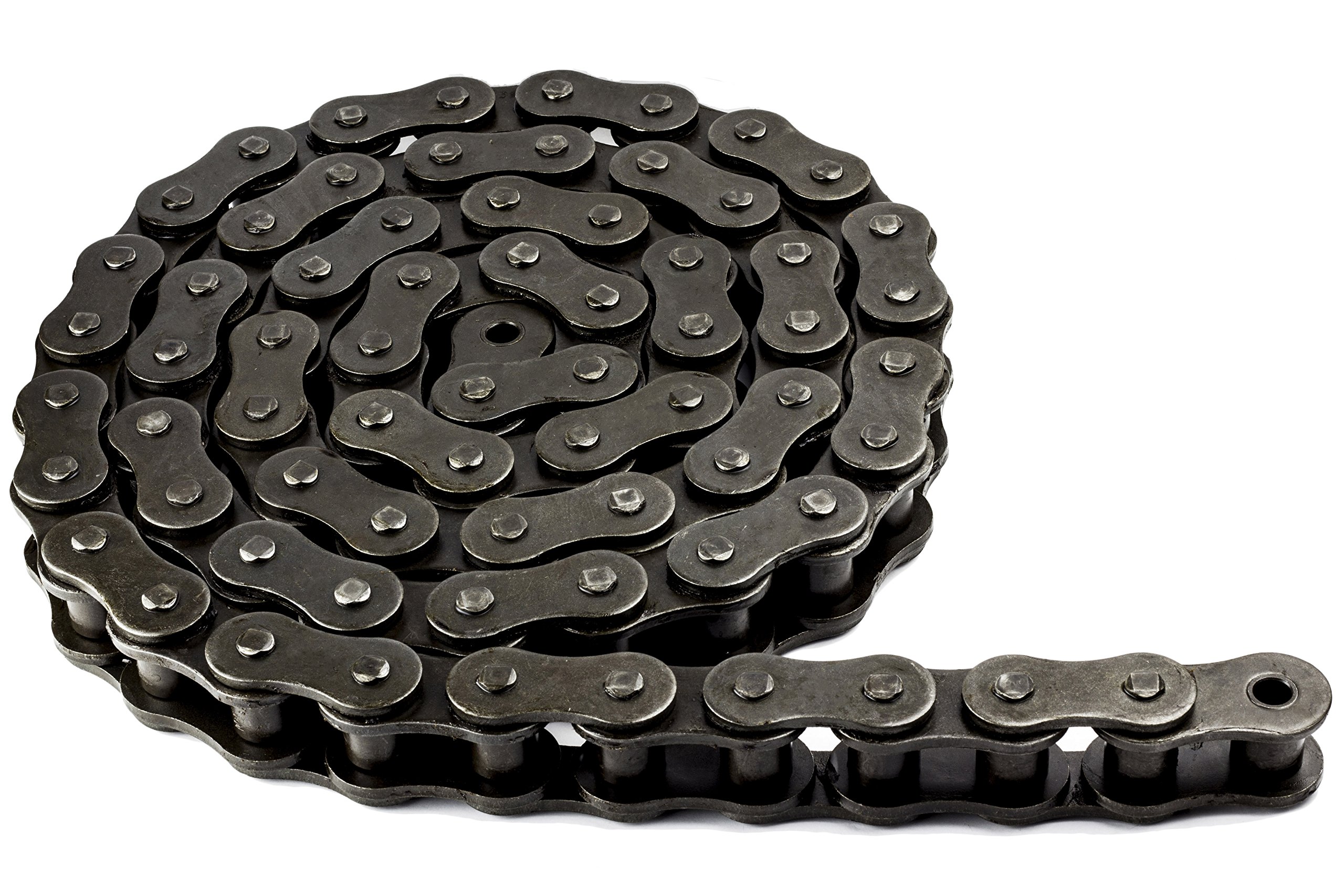 Jeremywell 160 Roller Chain 10 Feet with 1 Connecting Link - Heavy Duty Industrial Chain for Bikes, Machinery & Agricultural Equipment - Perfect for Power Transmission, Conveyor Systems & DIY Projects
