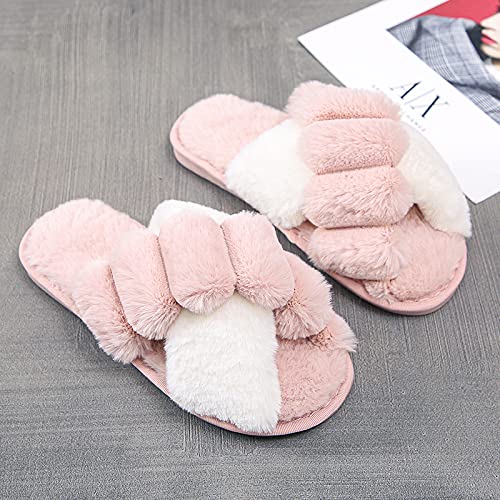 Women's Cozy Fuzzy Slippers - Soft Plush Fleece House Shoes for Indoor/Outdoor Wear