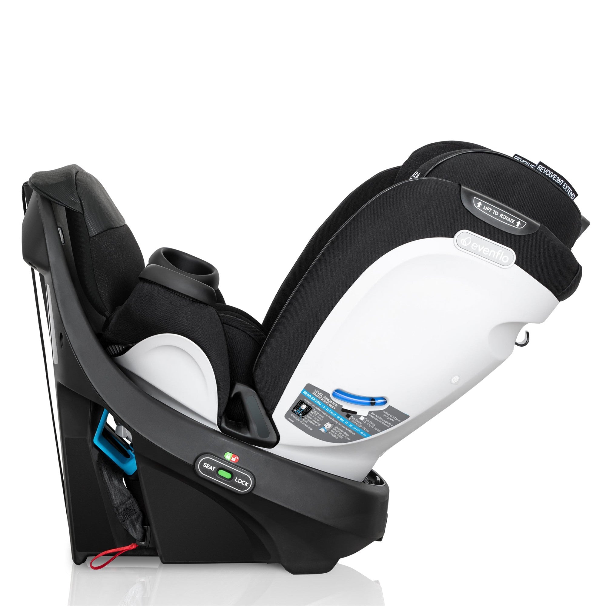 Evenflo Gold Revolve360 Extend Rotational Convertible Car Seat - Safe & Easy 360° Swivel for Toddlers & Infants - Perfect for Travel, School Drop-offs & Family Road Trips