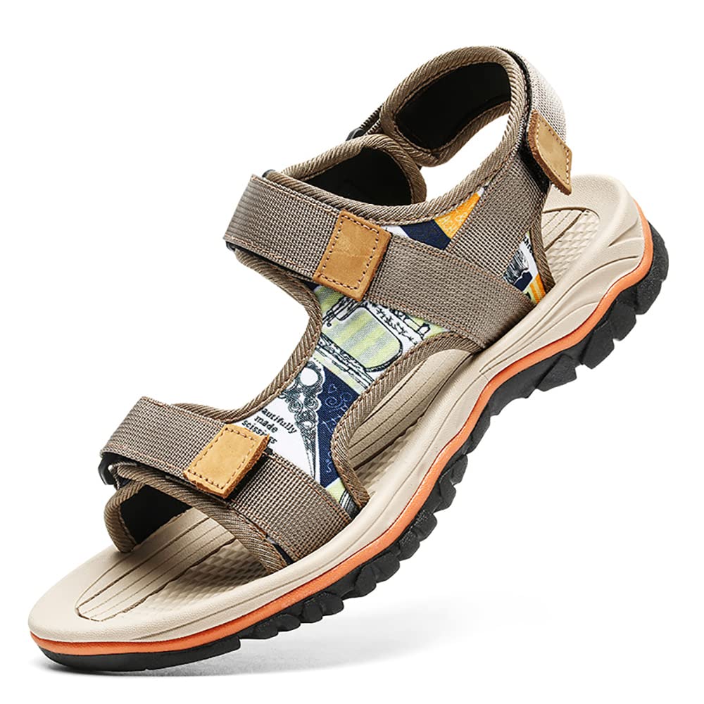 **Men's Closed Toe Hiking Sandals - Waterproof Athletic Outdoor Shoes for Beach Walking, Trail Running & Summer Adventures**